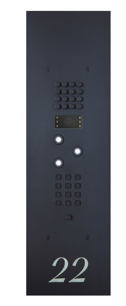 Wizard Bronze mat IP 3 buttons large model keypad and color cam